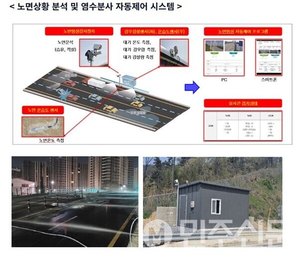 전북 완주 공설공원묘지 경사로 염수분사 자동제어 도입